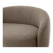 Moe's Home Collection Excelsior Warm Taupe Boucle Curved Sofa