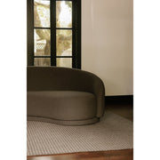 Moe's Home Collection Excelsior Warm Taupe Boucle Curved Sofa