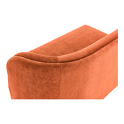 Moe's Home Collection Yoon Red 2 Seat Sofa Right-Facing