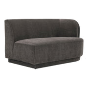 Moe's Home Collection Yoon Grey 2 Seat Sofa Right-Facing
