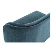 Moe's Home Collection Yoon Blue 2 Seat Sofa Right Nightshade