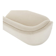 Moe's Home Collection Yoon White 2 Seat Sofa Left-Facing