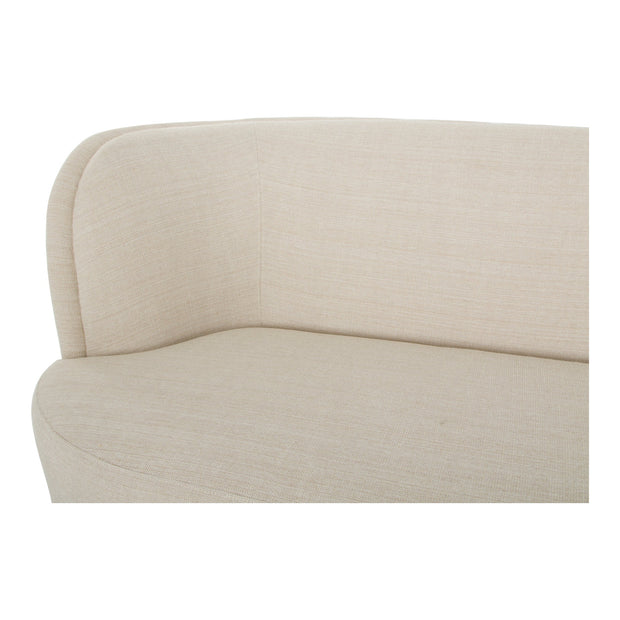 Moe's Home Collection Yoon White 2 Seat Sofa Left-Facing
