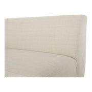 Moe's Home Collection Yoon White 2 Seat Sofa Left-Facing
