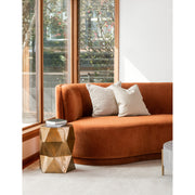 Moe's Home Collection Yoon Red 2 Seat Sofa Left-Facing