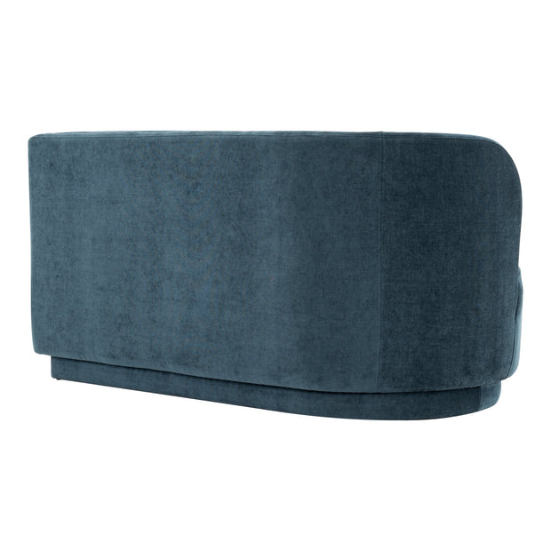 Moe's Home Collection Yoon Blue 2 Seat Sofa Left