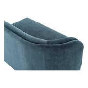 Moe's Home Collection Yoon Blue 2 Seat Sofa Left