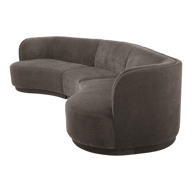 Moe's Home Collection Yoon Grey Compass Modular Sectional