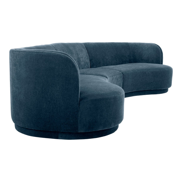 Moe's Home Collection Yoon Blue Compass Modular Sectional Nightshade