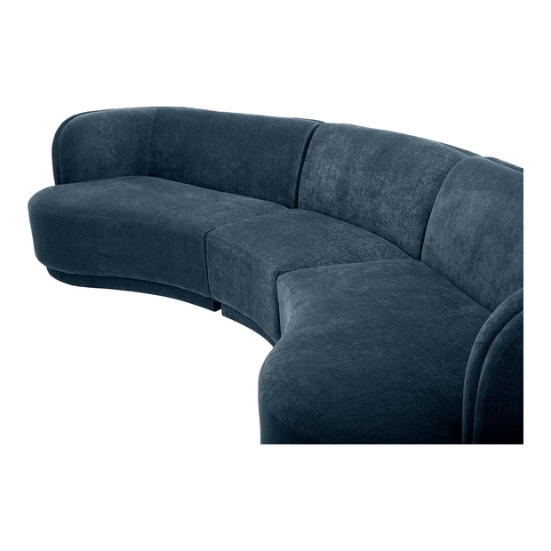 Moe's Home Collection Yoon Blue Compass Modular Sectional Nightshade
