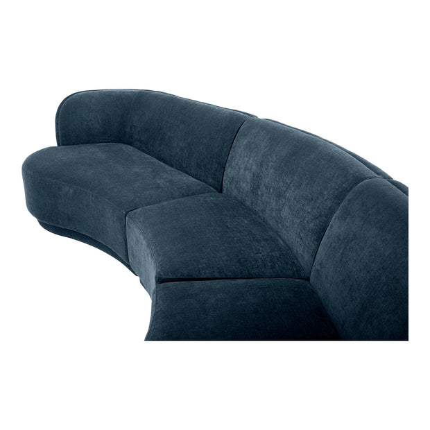 Moe's Home Collection Yoon Blue Compass Modular Sectional Nightshade