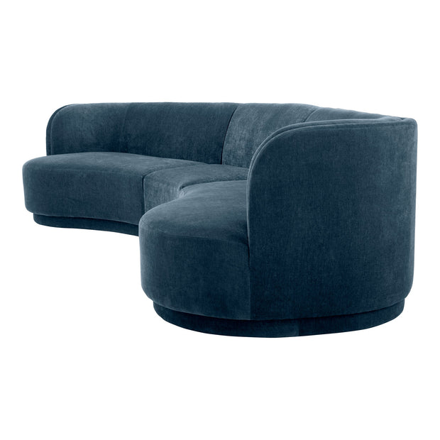 Moe's Home Collection Yoon Blue Compass Modular Sectional Nightshade