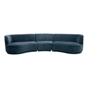 Moe's Home Collection Yoon Blue Compass Modular Sectional Nightshade