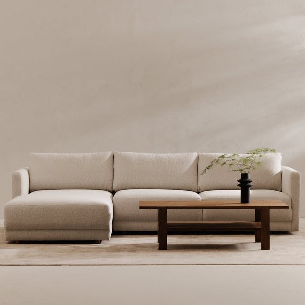 Moe's Home Collection Bryn Oyster Sectional ~ Left Facing Chaise