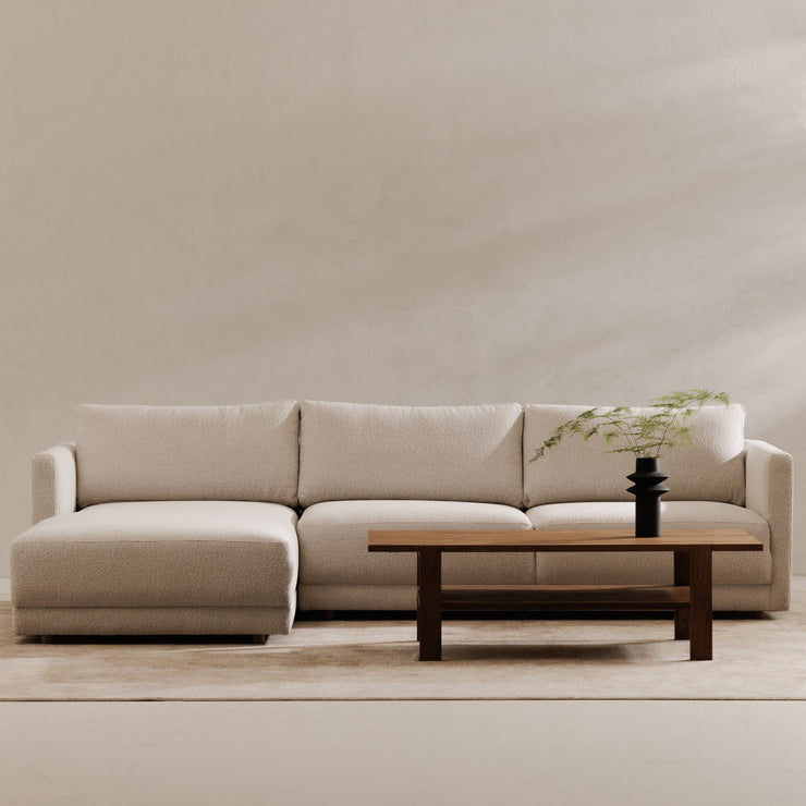 Moe's Home Collection Bryn Oyster Sectional ~ Left Facing Chaise