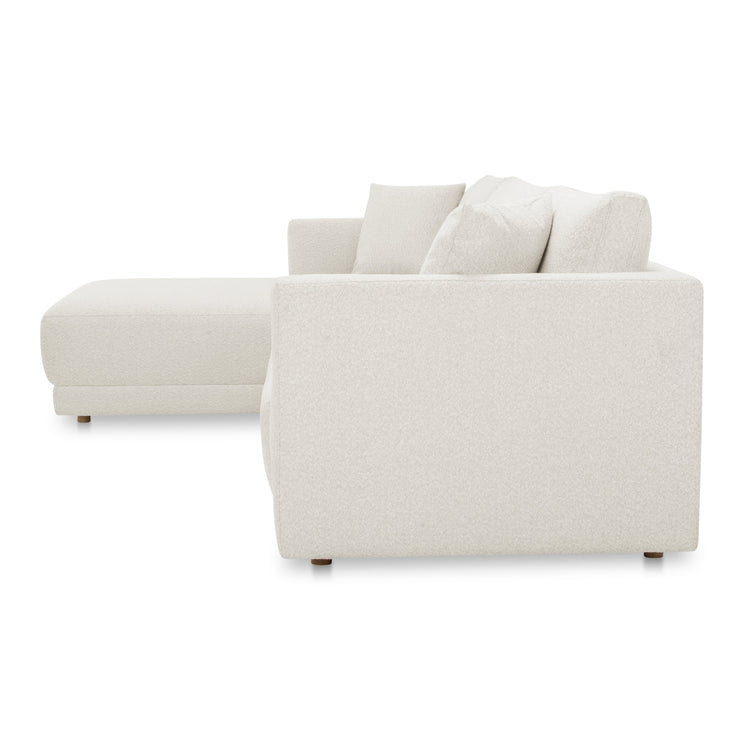 Moe's Home Collection Bryn Oyster Sectional ~ Left Facing Chaise