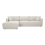 Moe's Home Collection Bryn Oyster Sectional ~ Left Facing Chaise