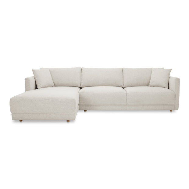 Moe's Home Collection Bryn Oyster Sectional ~ Left Facing Chaise
