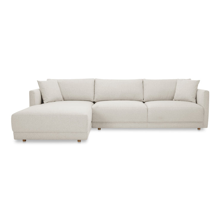 Moe's Home Collection Bryn Oyster Sectional ~ Left Facing Chaise