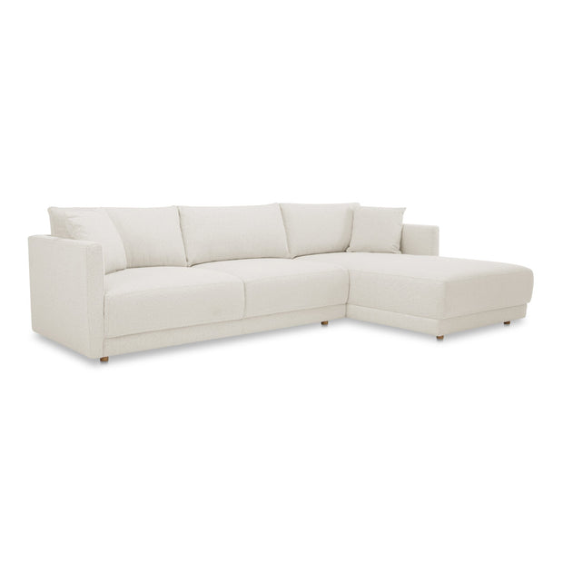 Moe's Home Collection Bryn Oyster Sectional ~ Right Facing Chaise