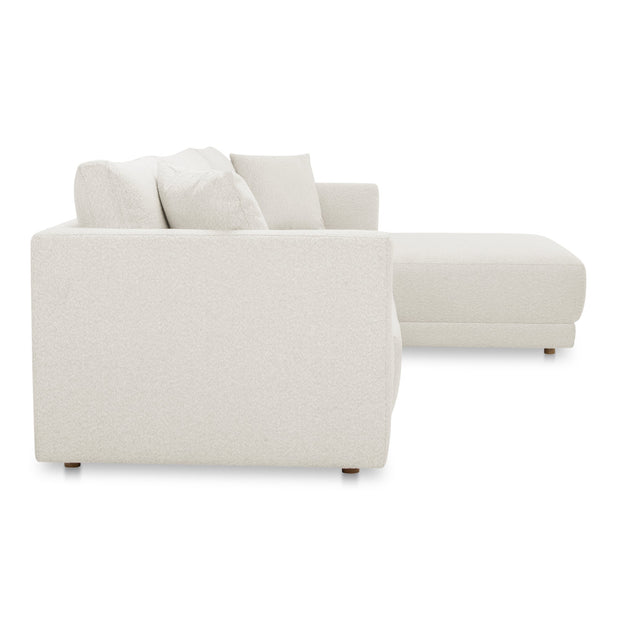Moe's Home Collection Bryn Oyster Sectional ~ Right Facing Chaise