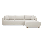Moe's Home Collection Bryn Oyster Sectional ~ Right Facing Chaise