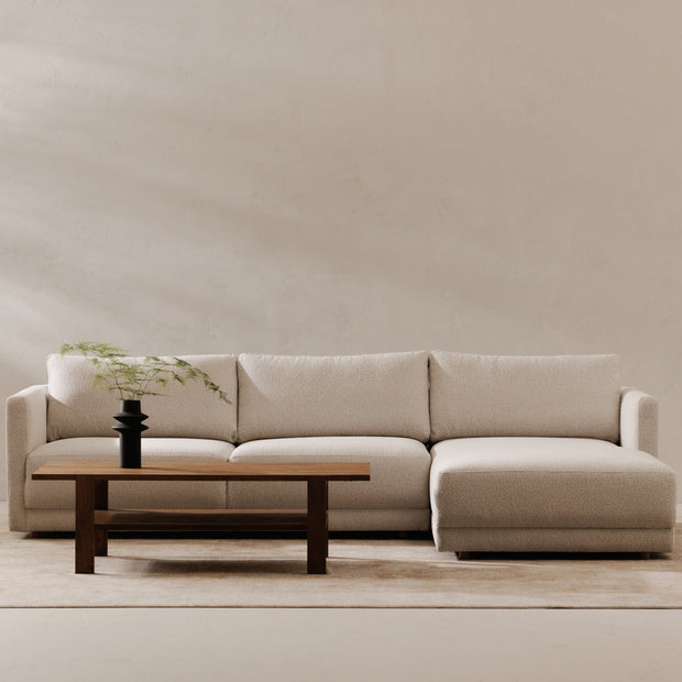 Moe's Home Collection Bryn Oyster Sectional ~ Right Facing Chaise