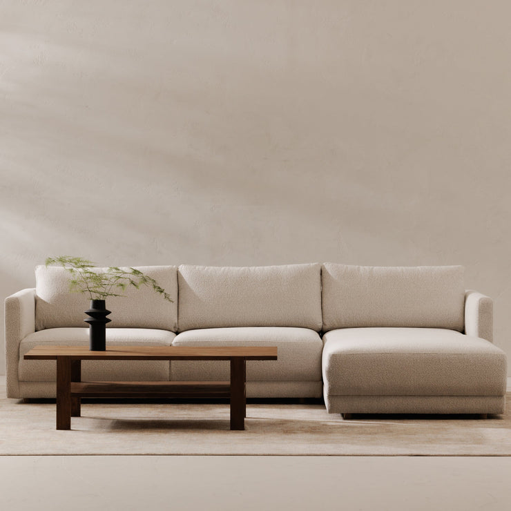 Moe's Home Collection Bryn Oyster Sectional ~ Right Facing Chaise