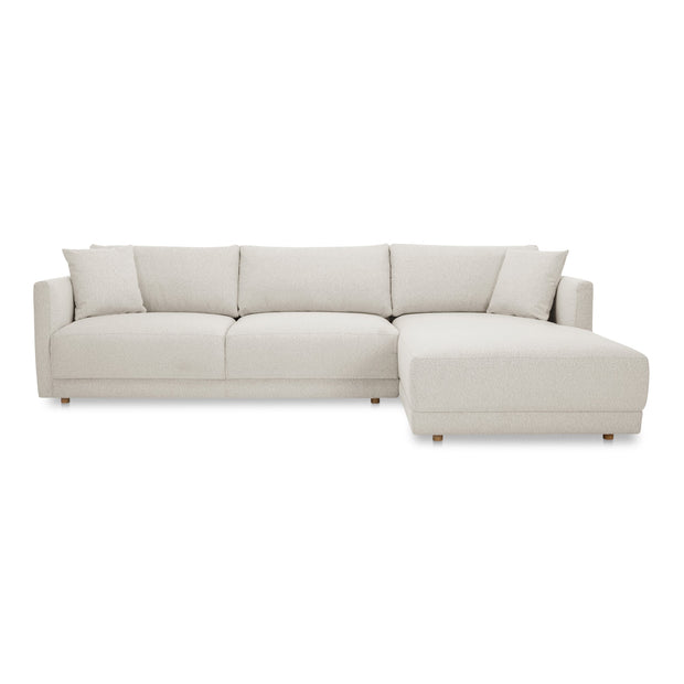 Moe's Home Collection Bryn Oyster Sectional ~ Right Facing Chaise