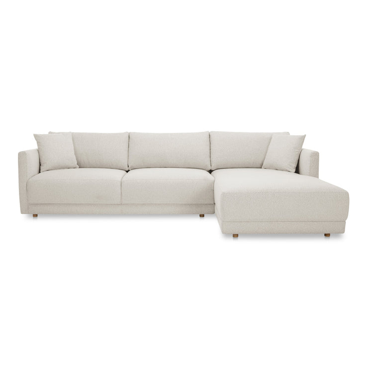 Moe's Home Collection Bryn Oyster Sectional ~ Right Facing Chaise