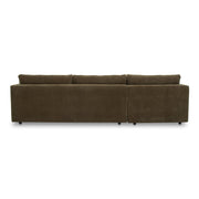 Moe's Home Collection Bryn Heritage Cedar Green Sectional ~ Left Facing Chaise