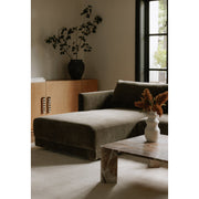 Moe's Home Collection Bryn Heritage Cedar Green Sectional ~ Left Facing Chaise