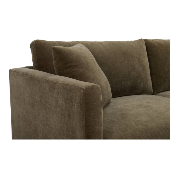 Moe's Home Collection Bryn Heritage Cedar Green Sectional ~ Right Facing Chaise