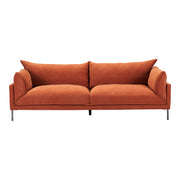 Moe's Home Collection Jamara Burnt Auburn Sofa Burnt Auburn