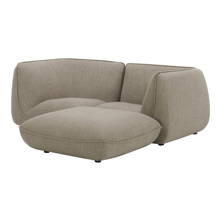 Moe's Home Collection Zeppelin Nook Speckled Pumice Modular Sectional