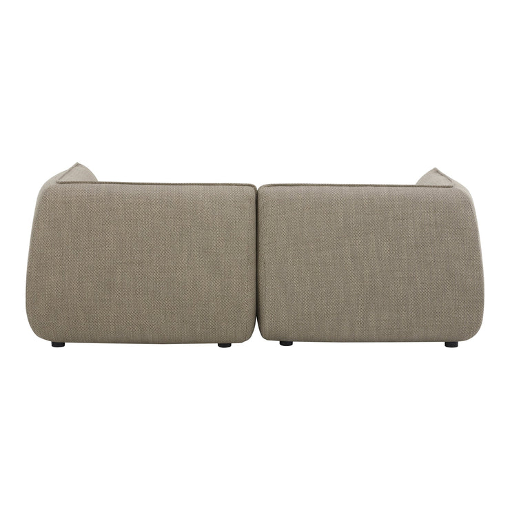 Moe's Home Collection Zeppelin Nook Speckled Pumice Modular Sectional