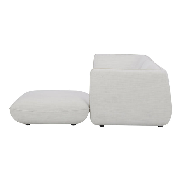 Moe's Home Collection Zeppelin Nook Salt Stone White Modular Sectional