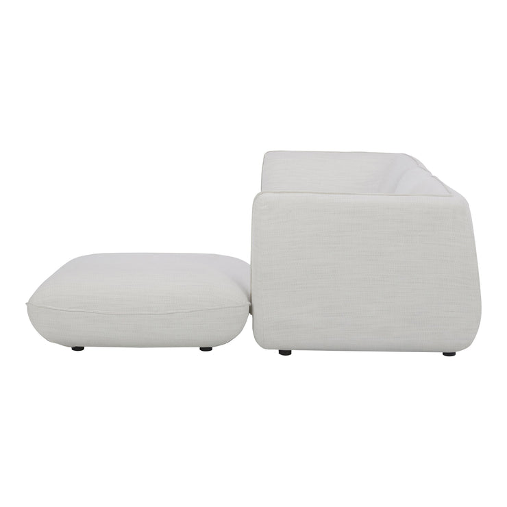 Moe's Home Collection Zeppelin Nook Salt Stone White Modular Sectional