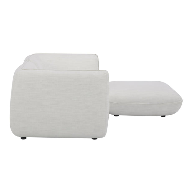 Moe's Home Collection Zeppelin Nook Salt Stone White Modular Sectional