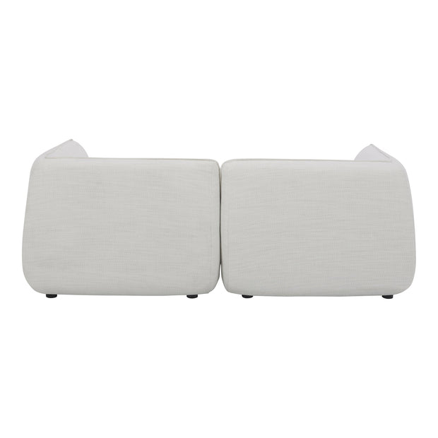 Moe's Home Collection Zeppelin Nook Salt Stone White Modular Sectional