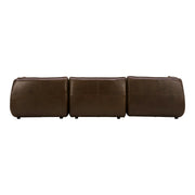Moe's Home Collection Zeppelin Toasted Hickory Lounge Modular Leather Sectional