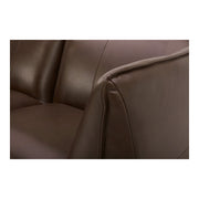 Moe's Home Collection Zeppelin Toasted Hickory Lounge Modular Leather Sectional