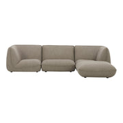 Moe's Home Collection Zeppelin Lounge Speckled Pumice Modular Sectional