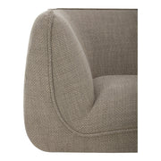 Moe's Home Collection Zeppelin Speckled Pumice Classic L-Shaped Modular Sectional