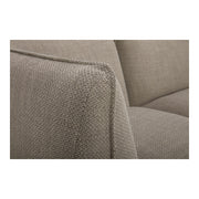 Moe's Home Collection Zeppelin Speckled Pumice Classic L-Shaped Modular Sectional