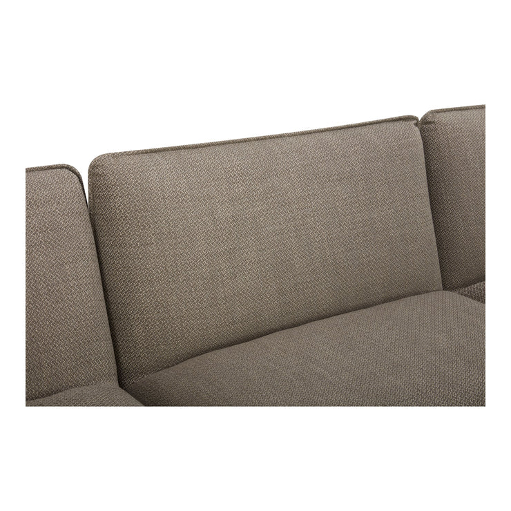 Moe's Home Collection Zeppelin Speckled Pumice Classic L-Shaped Modular Sectional