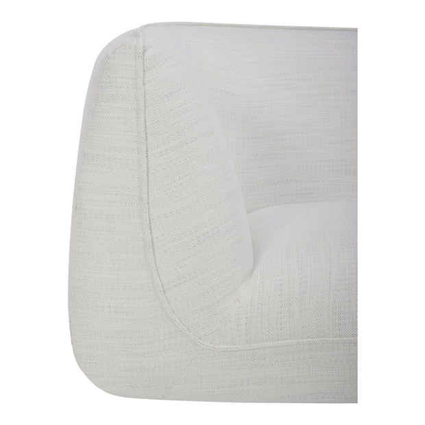 Moe's Home Collection Zeppelin Salt Stone White Classic L-Shaped Modular Sectional