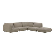 Moe's Home Collection  Zeppelin Speckled Pumice Dream Modular Sectional