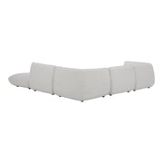 Moe's Home Collection Zeppelin  Salt Stone White Dream Modular Sectional