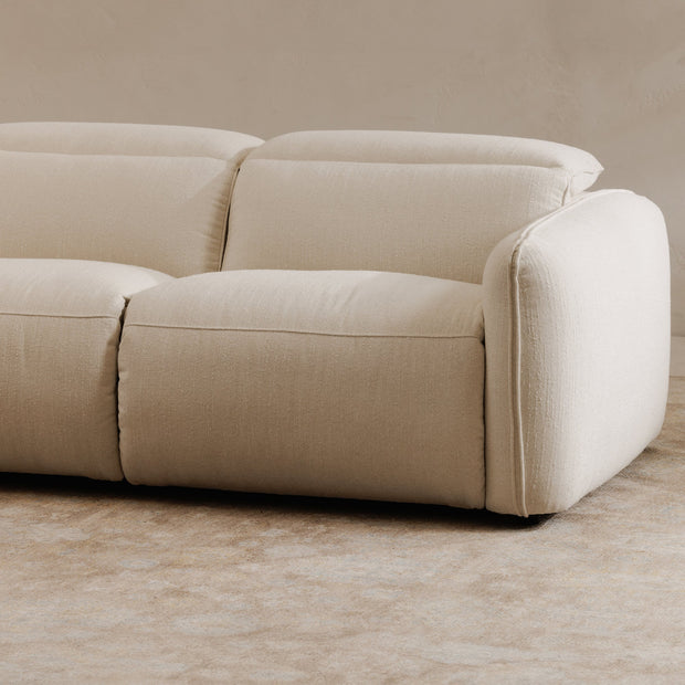 Moe's Home Collection Eli Warm White Power Recliner Sofa